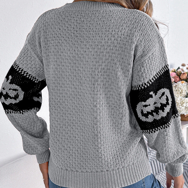 Pumpkin Knit Crew
