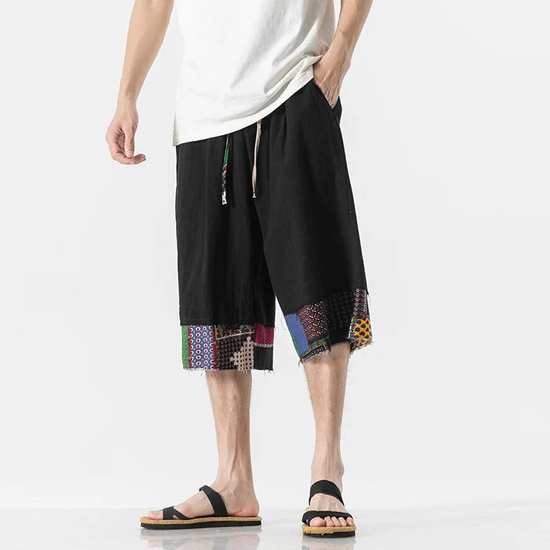 Bravlen Patchwork Shorts