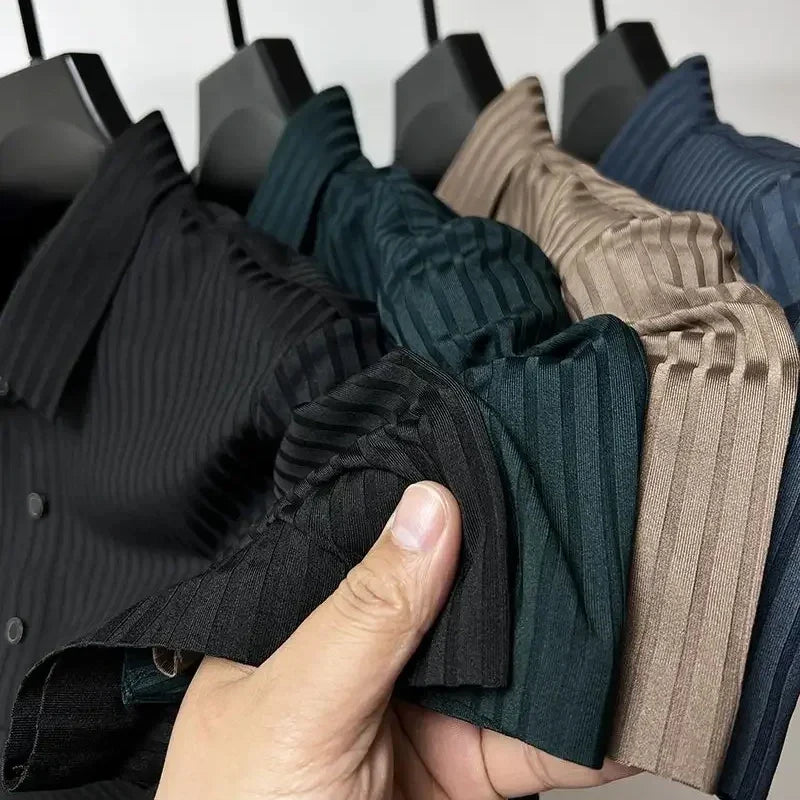 ENZO SILK POLO SHIRT