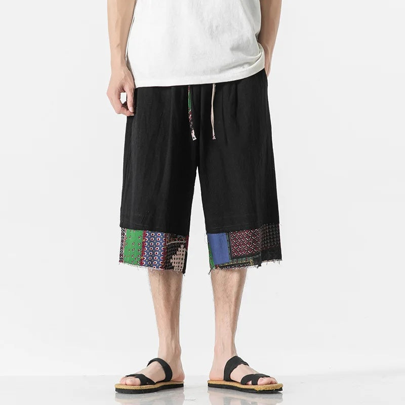 Bravlen Patchwork Shorts